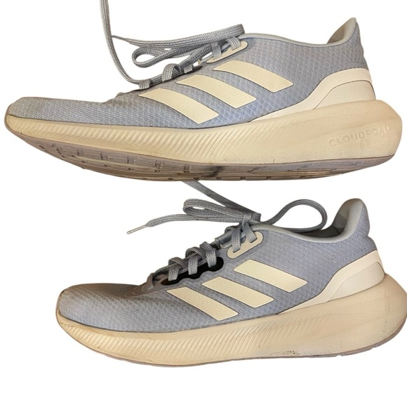 Adidas Women's Run Falcon 3.0 Shoe Size 8.5 Blue And White Cloud Foam Athletic - Picture 8 of 13